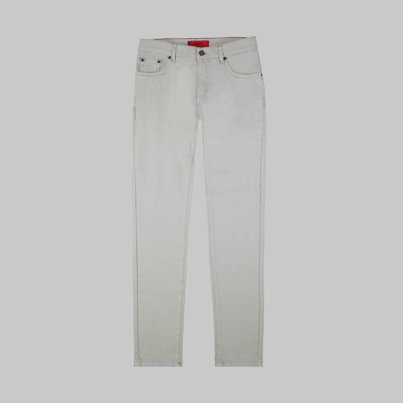 Roys Açık Gri Koton Pantolon - 1