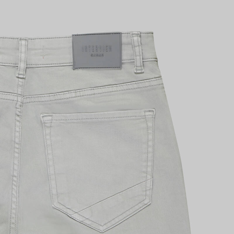 Roys Açık Gri Koton Pantolon - 4