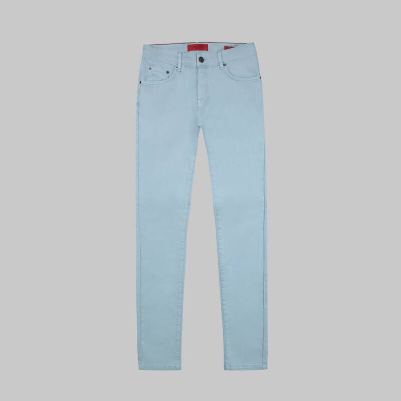 Roys Antik Koton Buz Mavisi Pantolon - 2