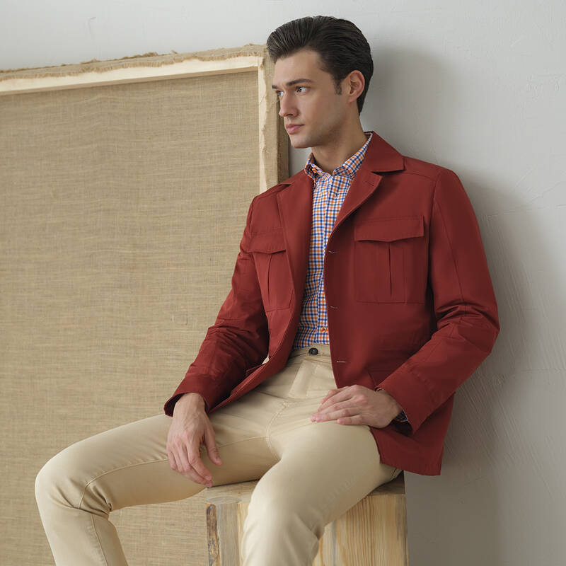 Roys Antik Koton Açık Ceviz Pantolon - 1