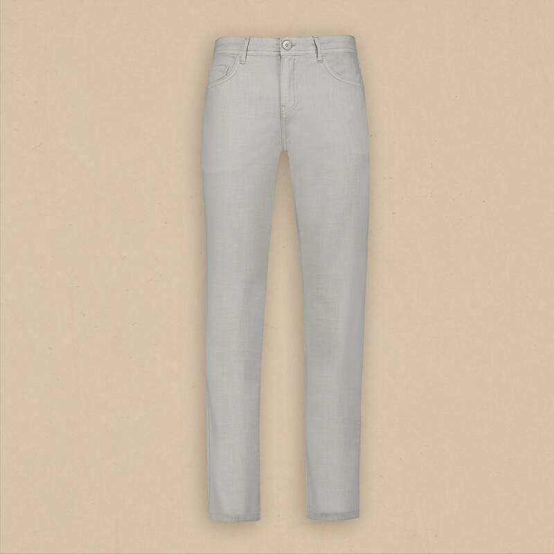 Roys Pamuklu Açık Gri Pantolon - 1