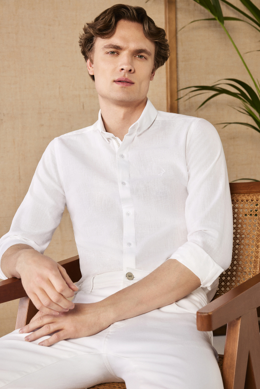 Roys Relax Fit Beyaz Pantolon - INTERVIEW