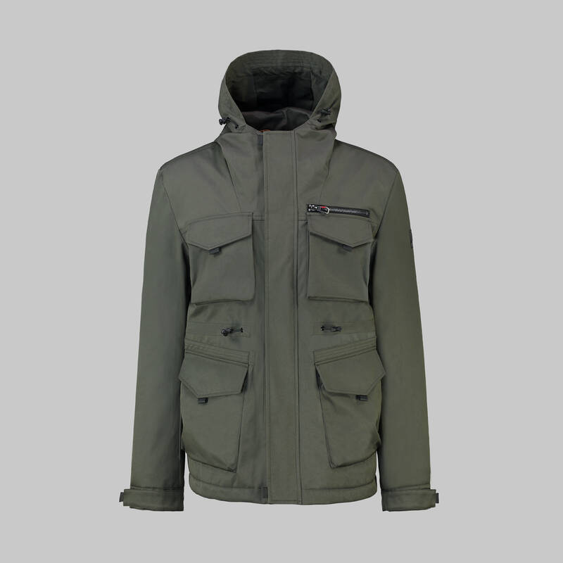 Safari Kapüşonlu Haki Kaban - 4