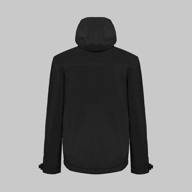 Safari Kapüşonlu Siyah Kaban - 2