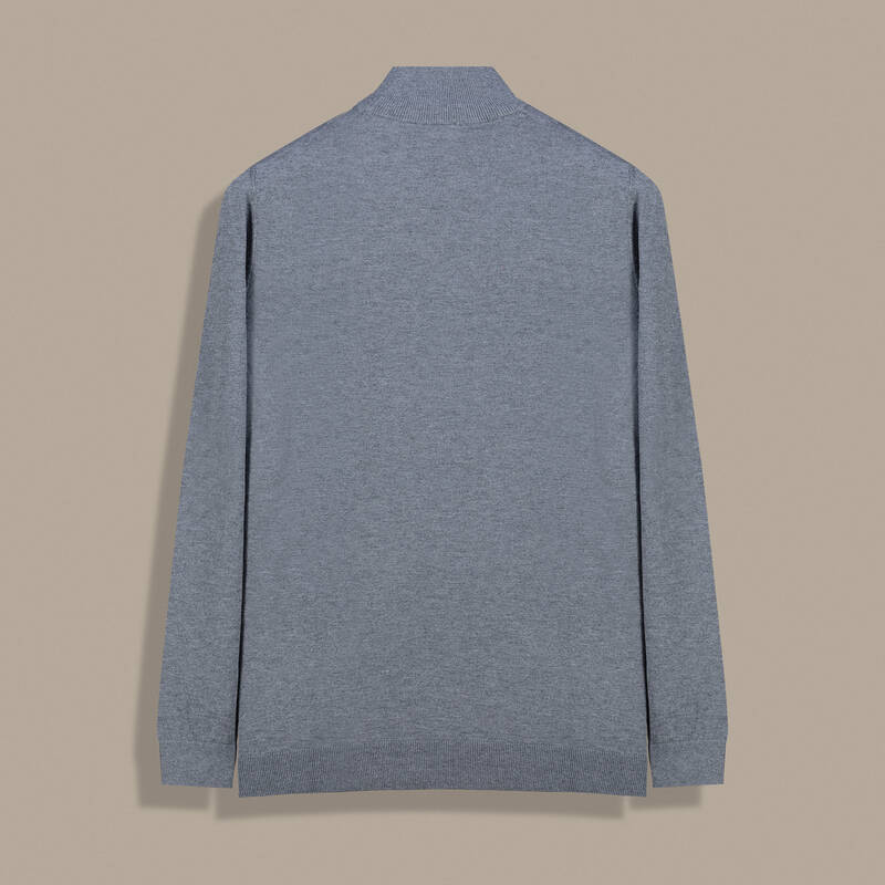 Yarım Balıkçı Yaka Gri Triko - 2