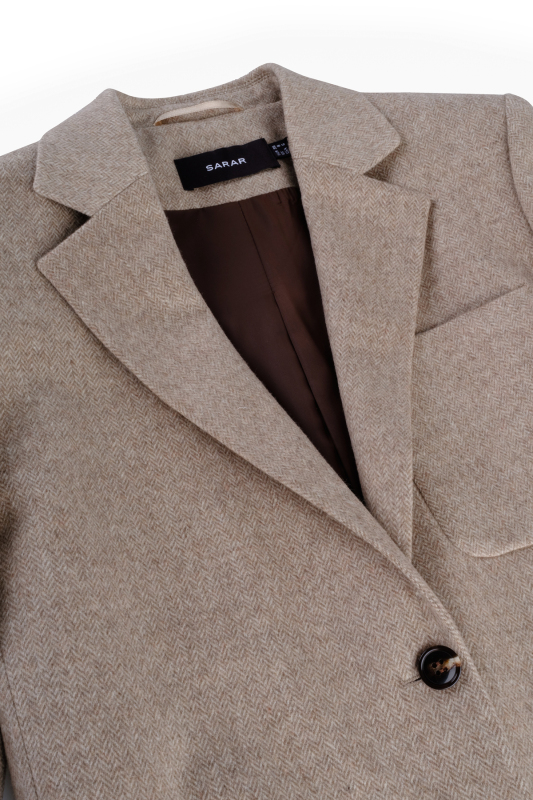  Invierno Koyu Bej Ceket - SARAR WOMAN