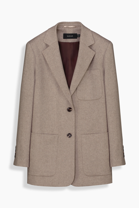  Invierno Koyu Bej Ceket - SARAR WOMAN