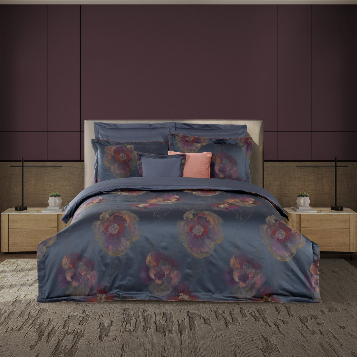 İrene Jakarlı Nevresim Takımı King Size - 1