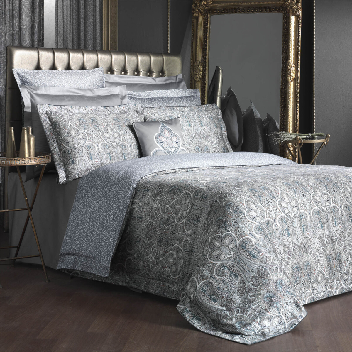 İsfahan Nostalji Pamuk Saten Nevresim Takımı Çift Kişilik - 1