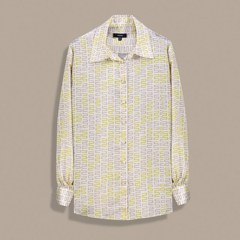 Jadesa Uzun Kol Desenli Gömlek - 1