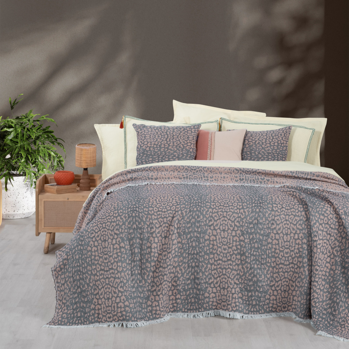 Jahara Yatak Örtüsü Tek Kişilik Bej - 1