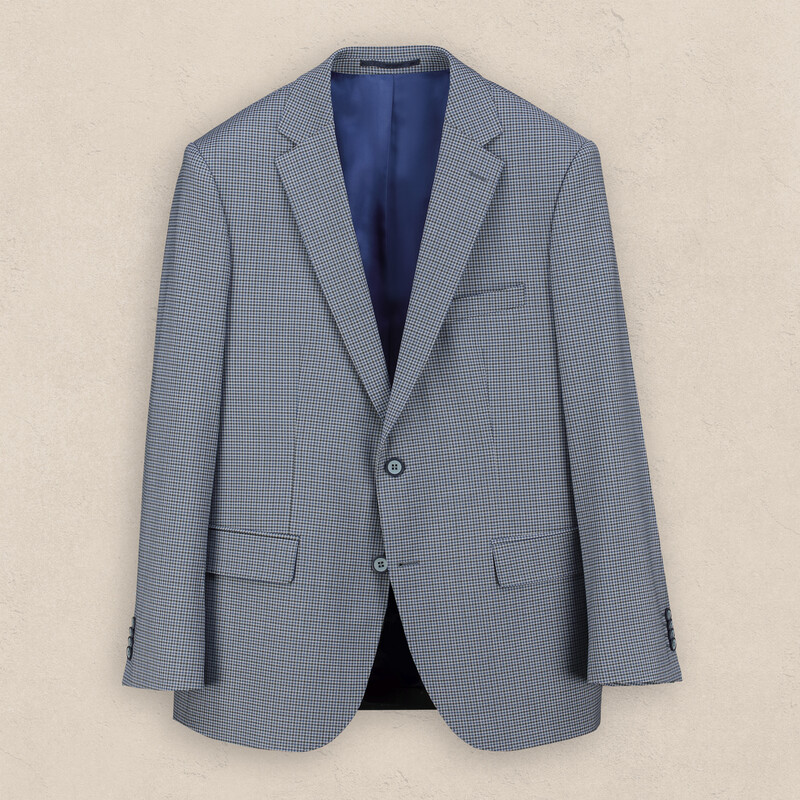 Jam Regular Fit Koyu Mavi Desenli Ceket 