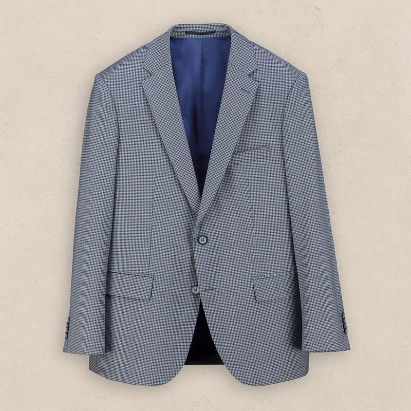 Jam Regular Fit Koyu Mavi Desenli Ceket - 1