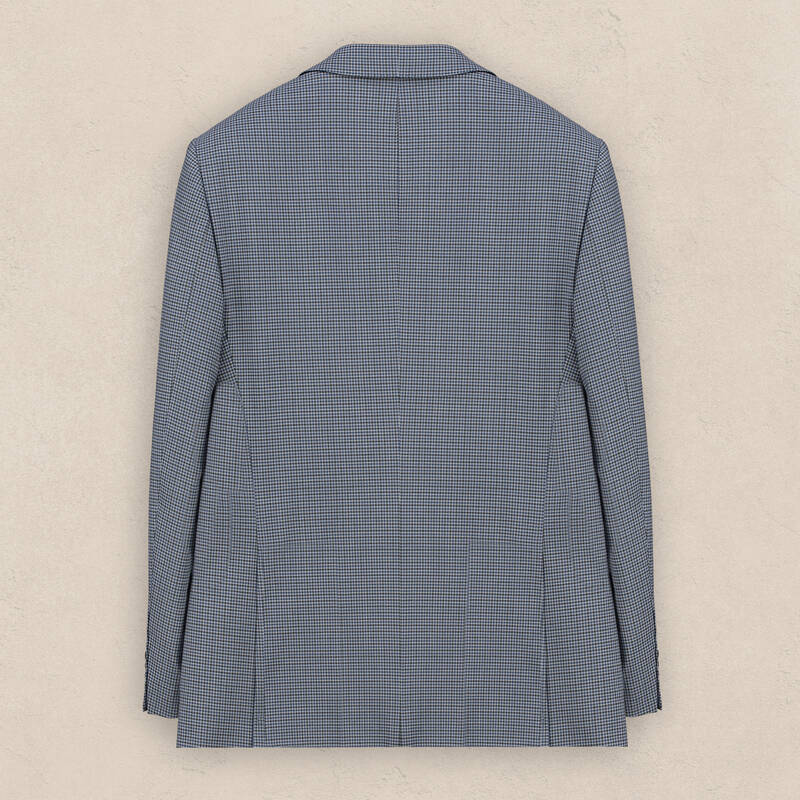 Jam Regular Fit Koyu Mavi Desenli Ceket - 3