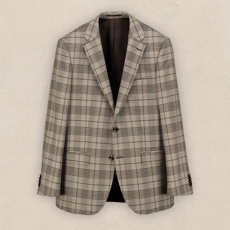 Jam Regular Fit Kareli Açık Kahverengi Yünlü Ceket - 2