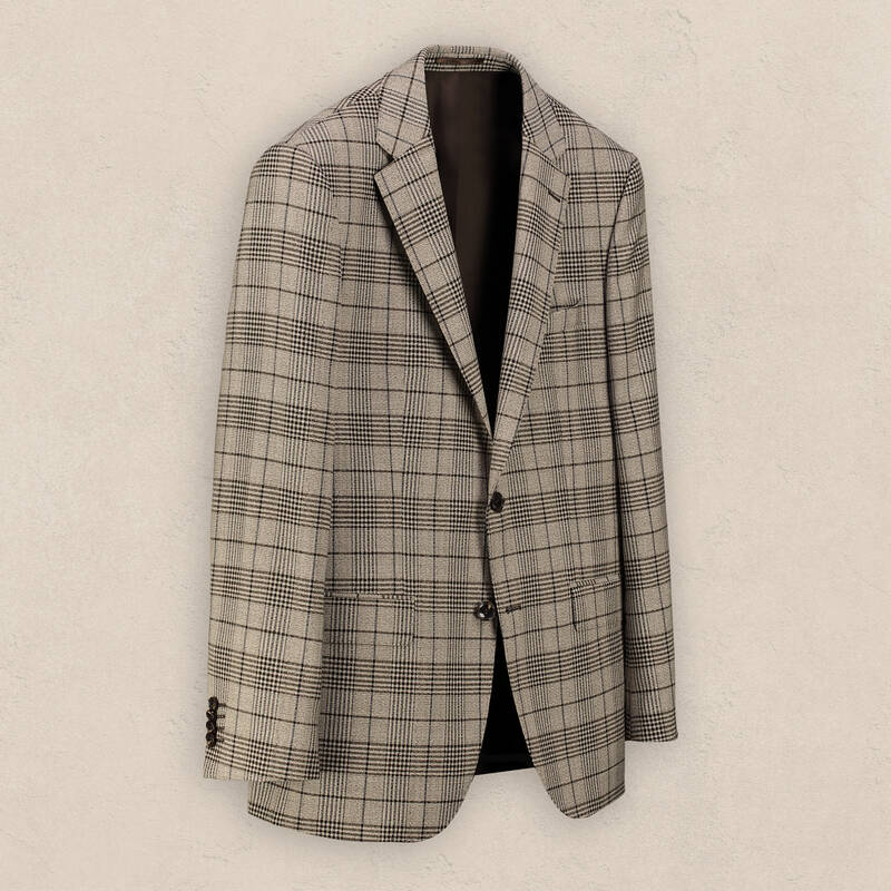 Jam Regular Fit Kareli Açık Kahverengi Yünlü Ceket - 3