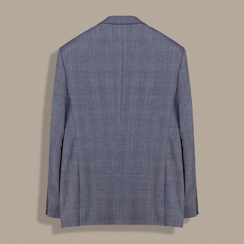 Jam Regular Fit Kareli Lacivert Ceket - SARAR