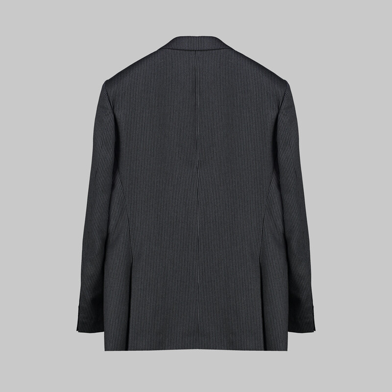 Jam Saxon Regular Fit Çizgili Antrasit Takım Elbise - SARAR