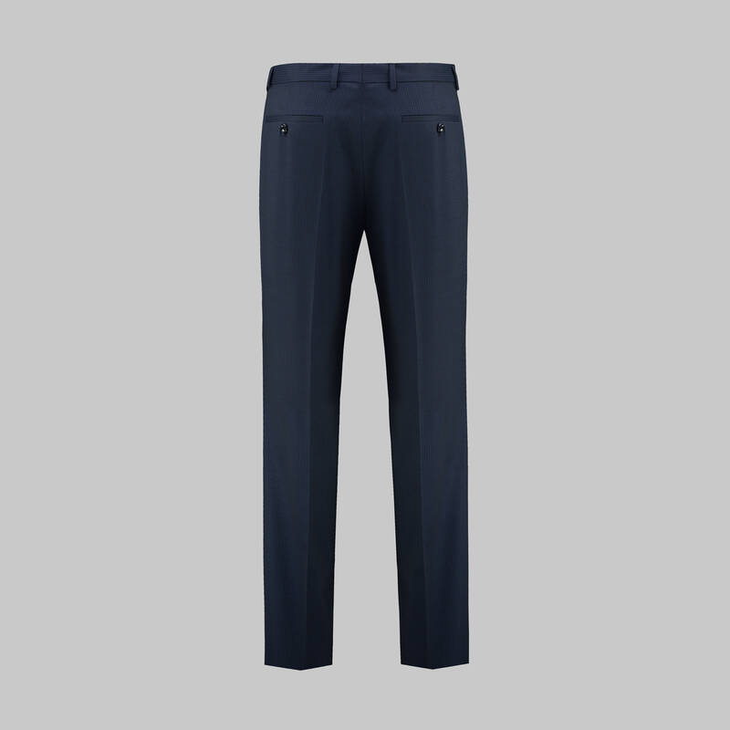 Jam Saxon Regular Fit Çizgili Parlament Takım Elbise - 6