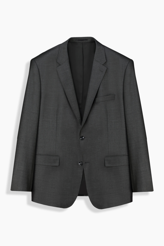 Jam Saxon Regular Fit Büyük Beden Koyu Gri Takım Elbise - SARAR