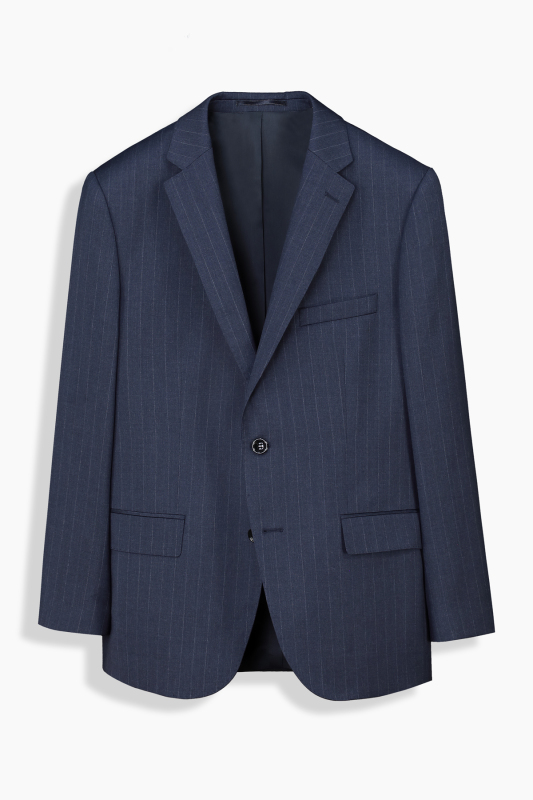 Jam Saxon Regular Fit Çizgili Açık Lacivert Takım Elbise - SARAR PREMIUM