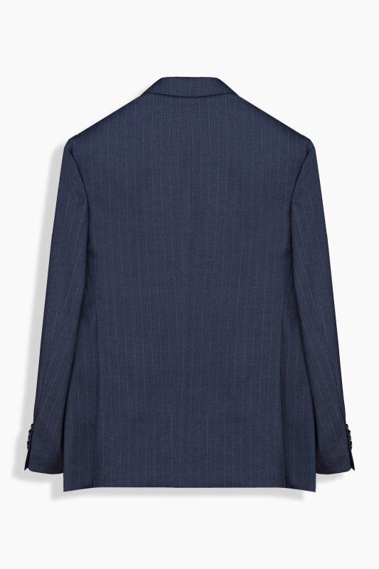 Jam Saxon Regular Fit Çizgili Açık Lacivert Takım Elbise - SARAR PREMIUM