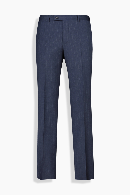 Jam Saxon Regular Fit Çizgili Açık Lacivert Takım Elbise - SARAR PREMIUM