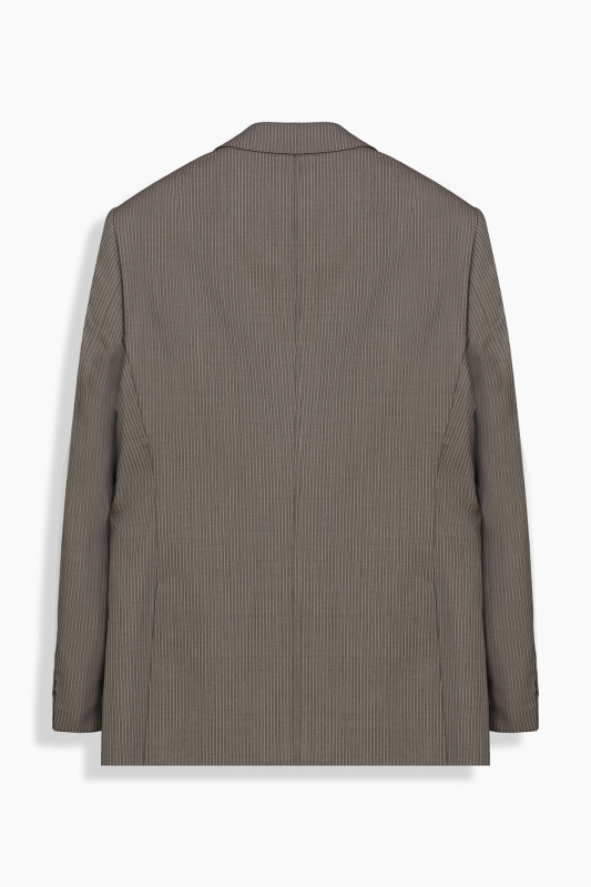 Jam Saxon Regular Fit Çizgili Kahverengi Takım Elbise - SARAR PREMIUM