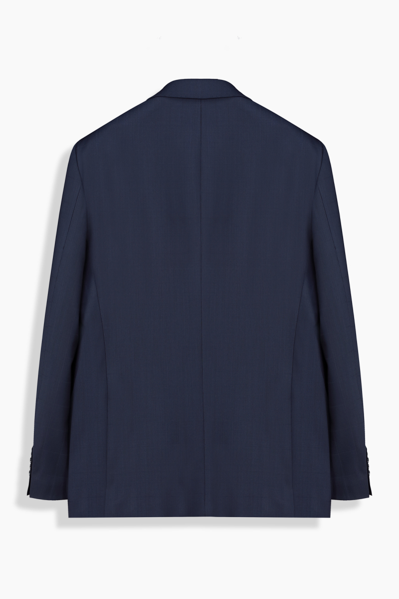 Jam Saxon Regular Fit Kareli Lacivert Takım Elbise - 3