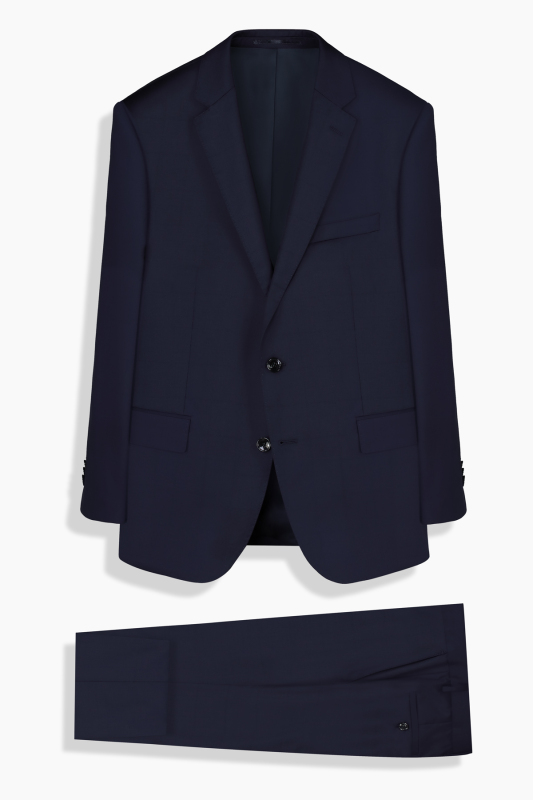 Jam Saxon Regular Fit Kareli Lacivert Takım Elbise - SARAR PREMIUM