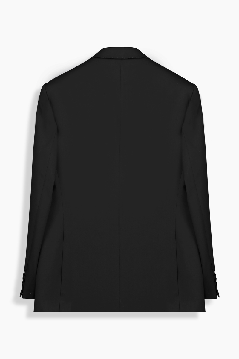 Jam Saxon Regular Fit Siyah Yün Takım Elbise - 3