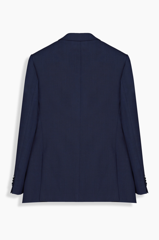 Jam Saxon Regular Fit Yün Karışımlı Lacivert Takım Elbise - SARAR