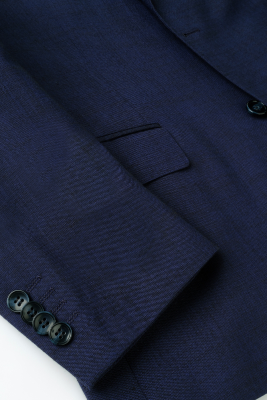 Jam Saxon Regular Fit Yün Karışımlı Lacivert Takım Elbise - SARAR