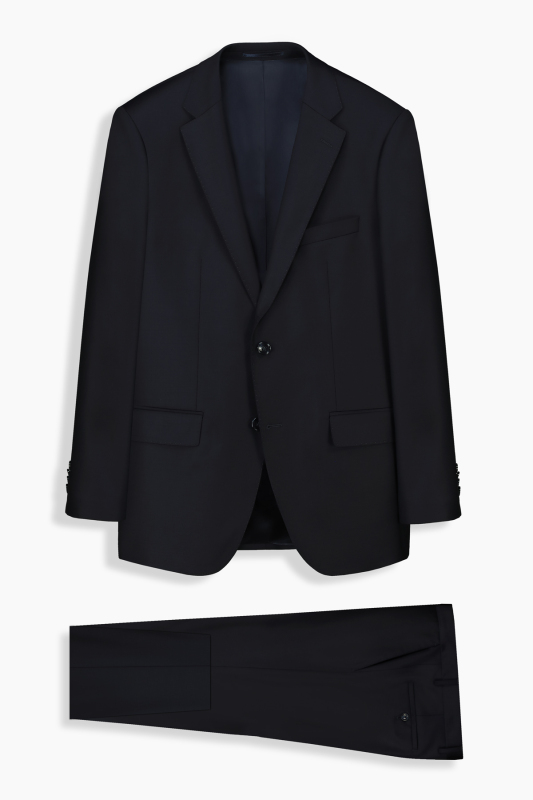 Jam Saxon Regular Fit Yünlü Lacivert Takım Elbise - SARAR