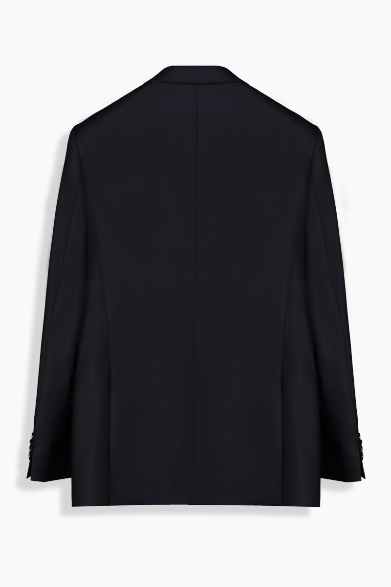 Jam Saxon Regular Fit Yünlü Lacivert Takım Elbise - 3