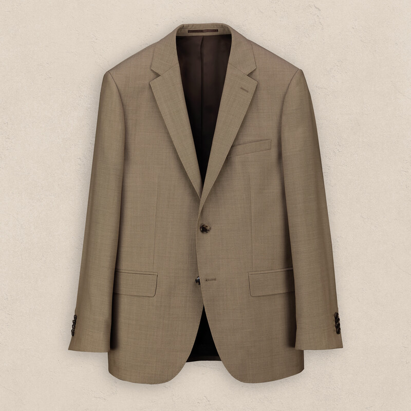 Jam Saxon Regular Fit Klasik Koyu Bej Takım Elbise - SARAR