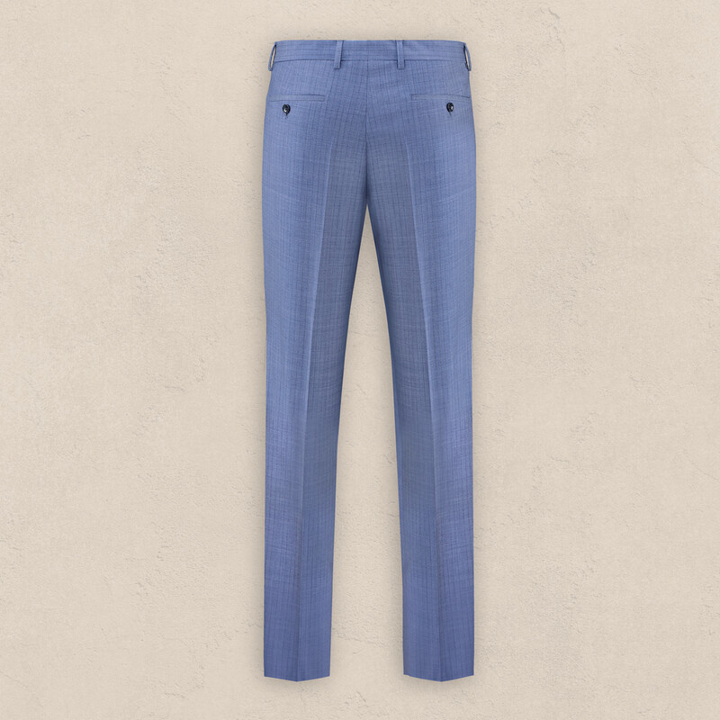 Jam Saxon Regular Fit Çizgili Koyu Mavi Takım Elbise - SARAR