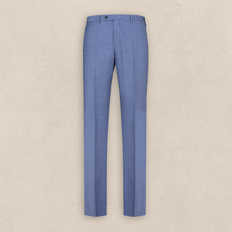 Jam Saxon Regular Fit Çizgili Koyu Mavi Takım Elbise - SARAR