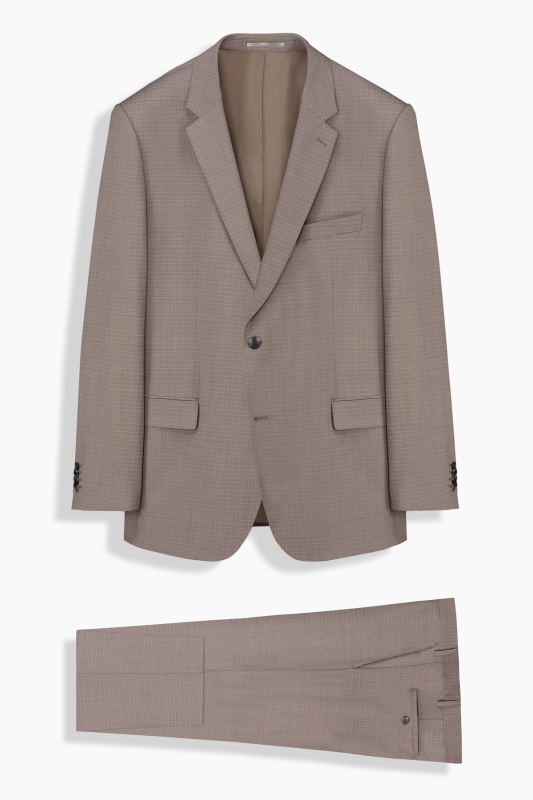 Jam Saxon Regular Fit Açık Kahverengi Takım Elbise - SARAR