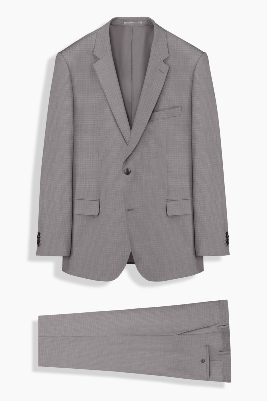 Jam Saxon Regular Fit Gri Takım Elbise Elbise - SARAR