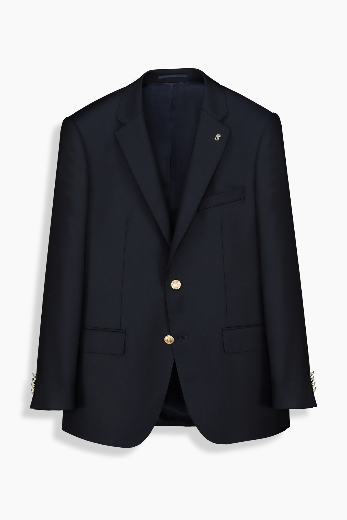 Jam Yün Karışımlı Lacivert Blazer Ceket