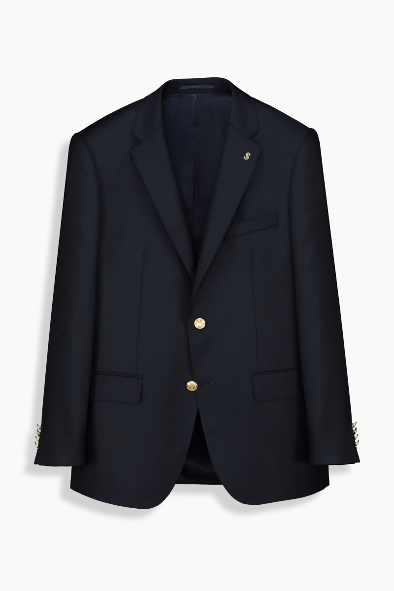 SARAR Jam Yün Karışımlı Lacivert Blazer Ceket