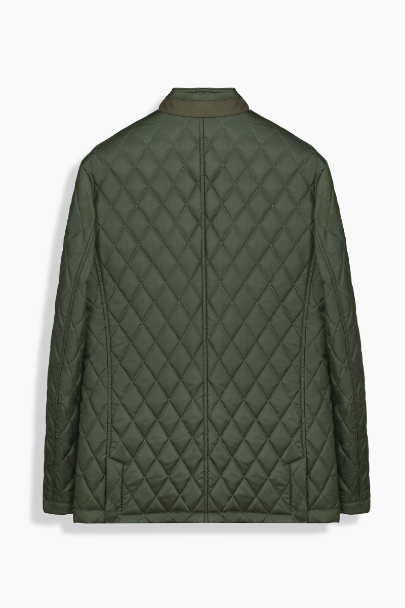 Jarna Baklava Desenli Haki Mont - 2