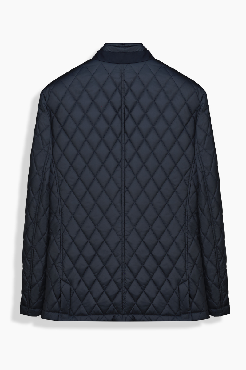 Jarna Baklava Desenli Lacivert Mont - 2