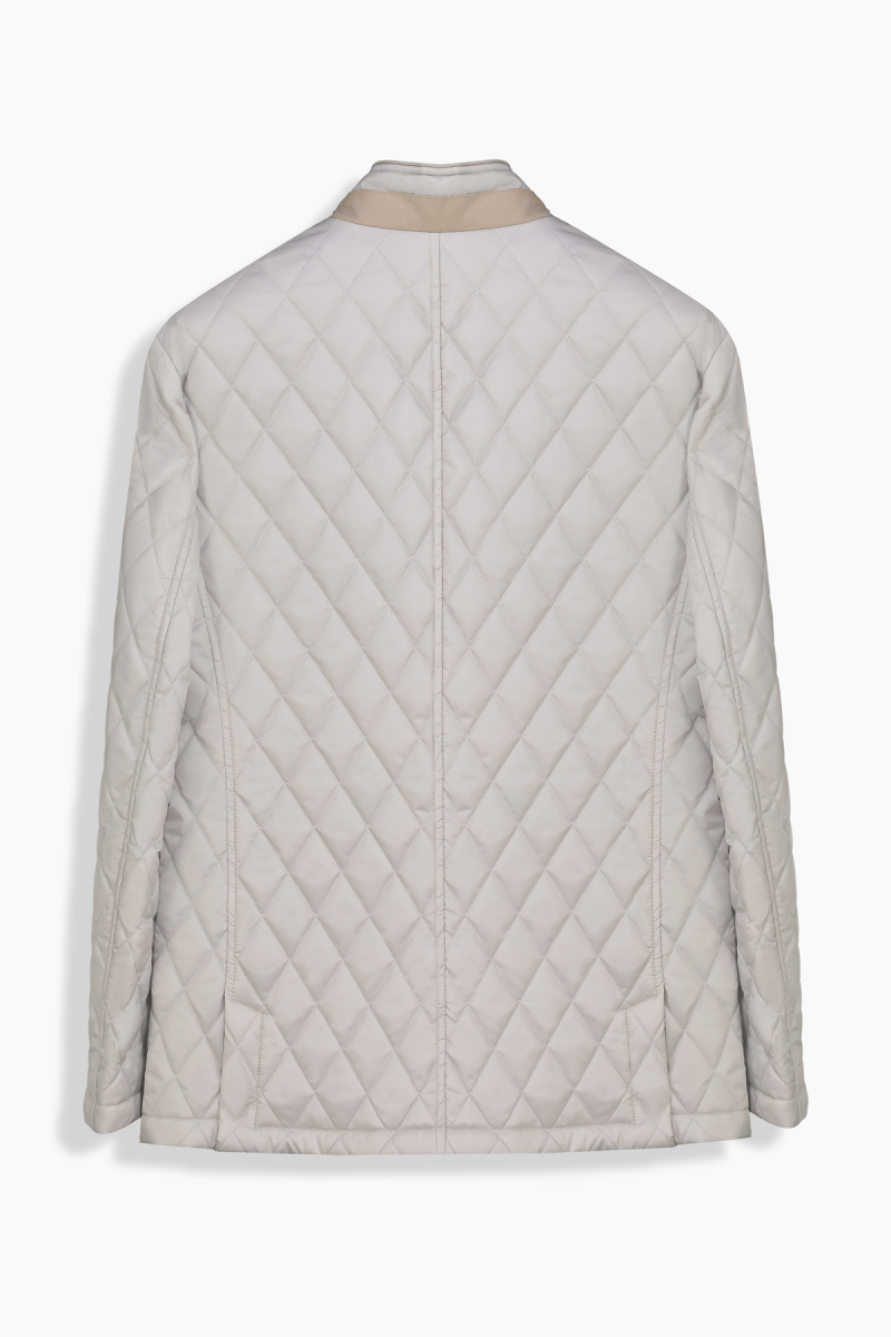 Jarna Baklava Desenli Ekru Mont - 2