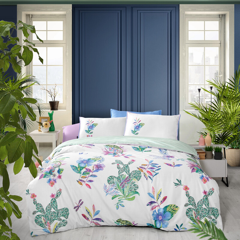 Jimena Saten Çift Kişilik Nevresim Takımı 