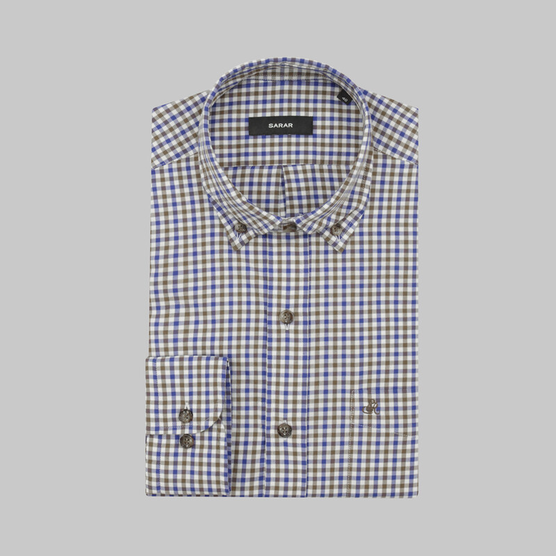 Jolie Klasik Kahverengi Gömlek - SARAR