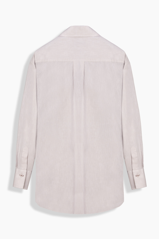 July Taş Rengi Uzun Kol Cepli Gömlek - SARAR WOMAN