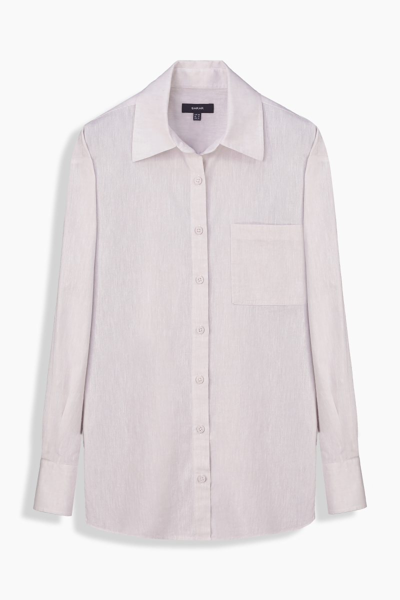 July Taş Rengi Uzun Kol Cepli Gömlek - 1