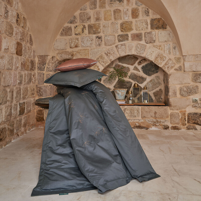 Juventus Saten King Size Nevresim Takımı Gri - SAREV